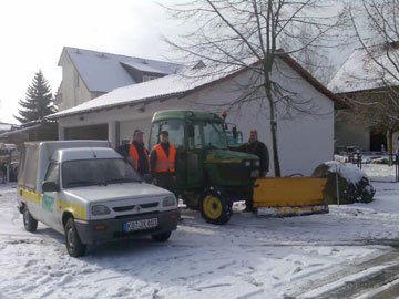 Das Winterdienstteam einsatzbereit!